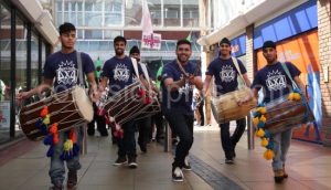 4x4 Dhol Drummers performing in the Parade