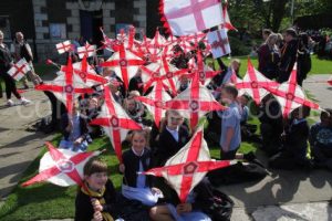 St Johns Primary showcasing their art work for the parade