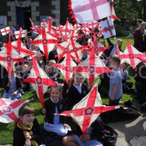 St Johns Primary showcasing their art work for the parade