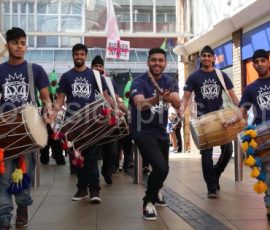 4x4 Dhol Drummers performing in the Parade