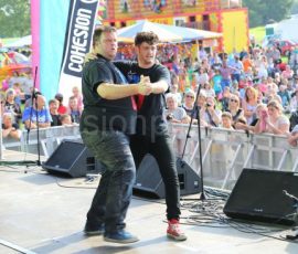Danny and Dan Performing at the Maidstone Mela